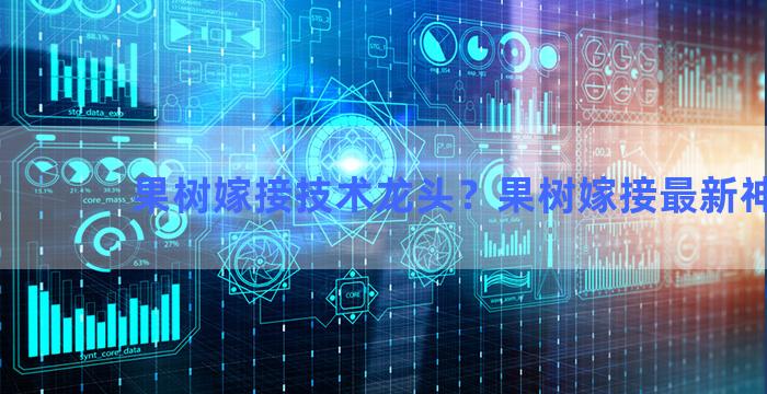 果树嫁接技术龙头？果树嫁接最新神器